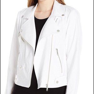 Rebecca Minkoff White Motorcycle Jacket (Medium)